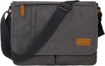 Estarer Messenger Bags for Men Women,13-14 Inch Laptop Water Resistant Shoulder Crossbody Bookbag Canvas Satchel